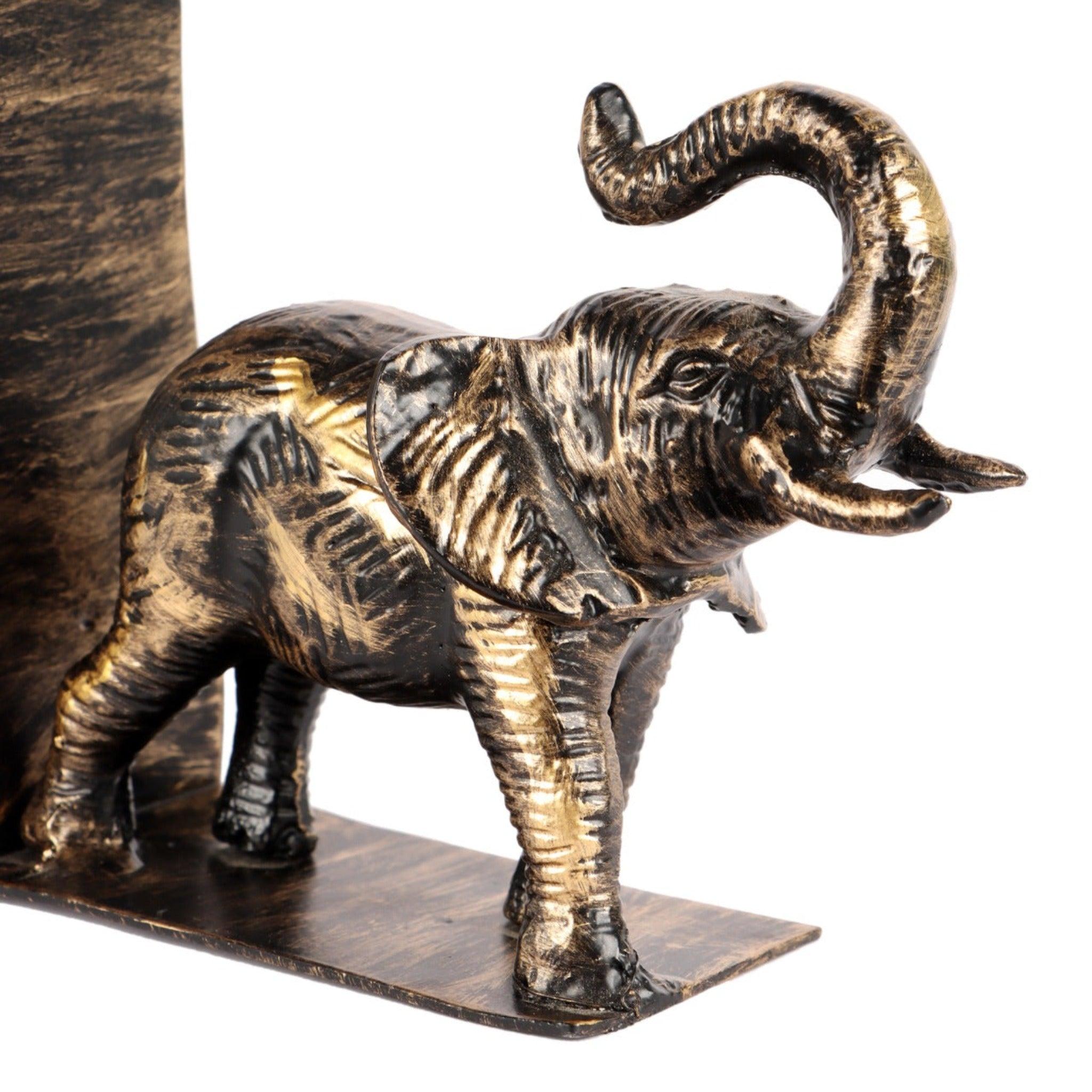 Elephant Bookend Showpiece (Set of 2) - WoodenTwist