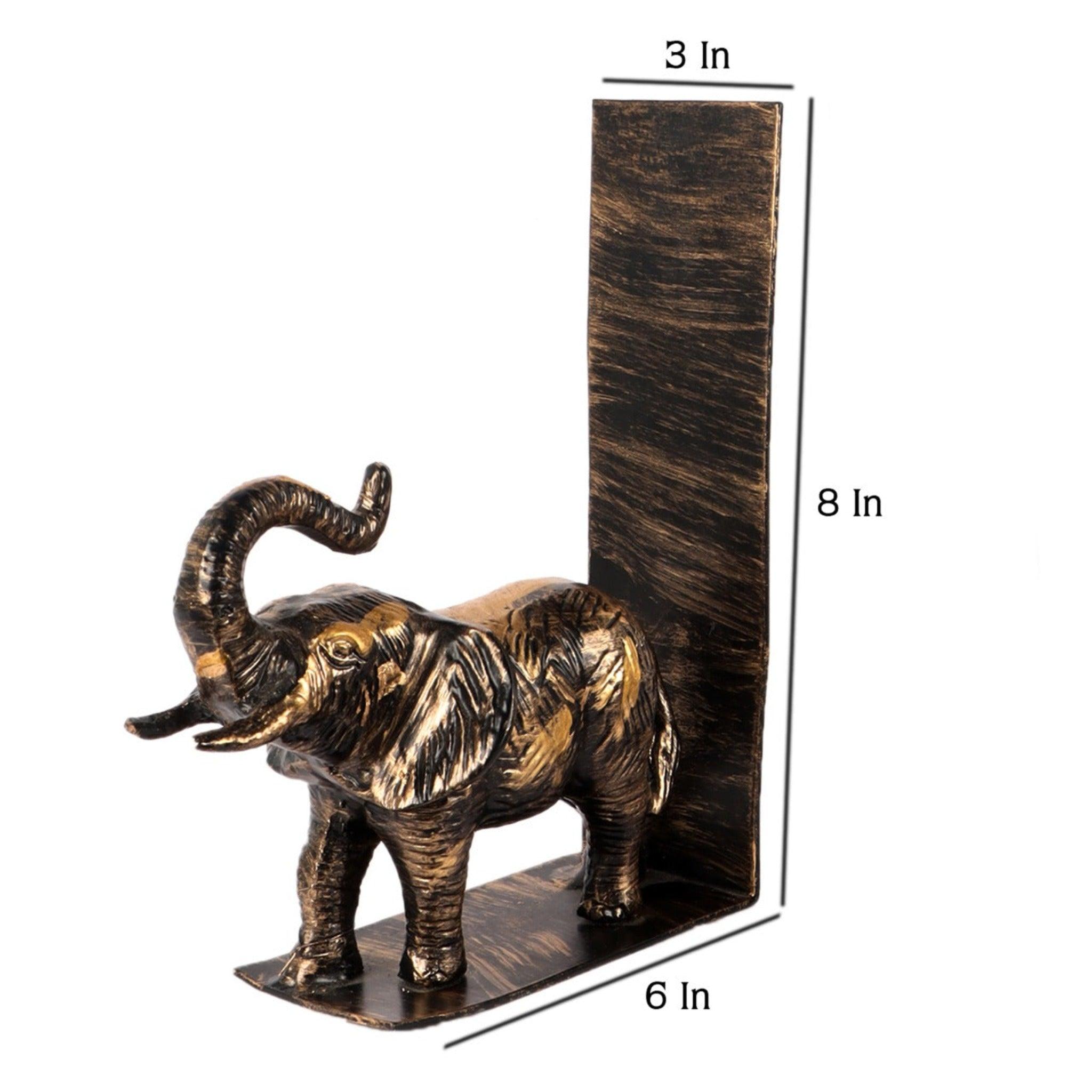 Elephant Bookend Showpiece (Set of 2) - WoodenTwist