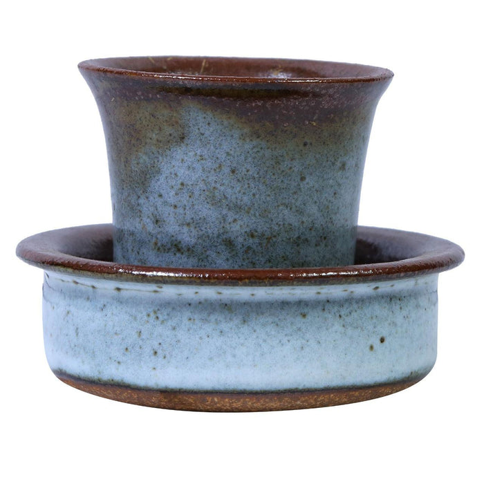 Studio Pottery Greyish Blue Davara Coffee Set - WoodenTwist