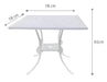 Regalia Series 1 Square Table & 4 Chairs (White) - WoodenTwist