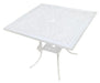 Regalia Series 1 Square Table & 4 Chairs (White) - WoodenTwist
