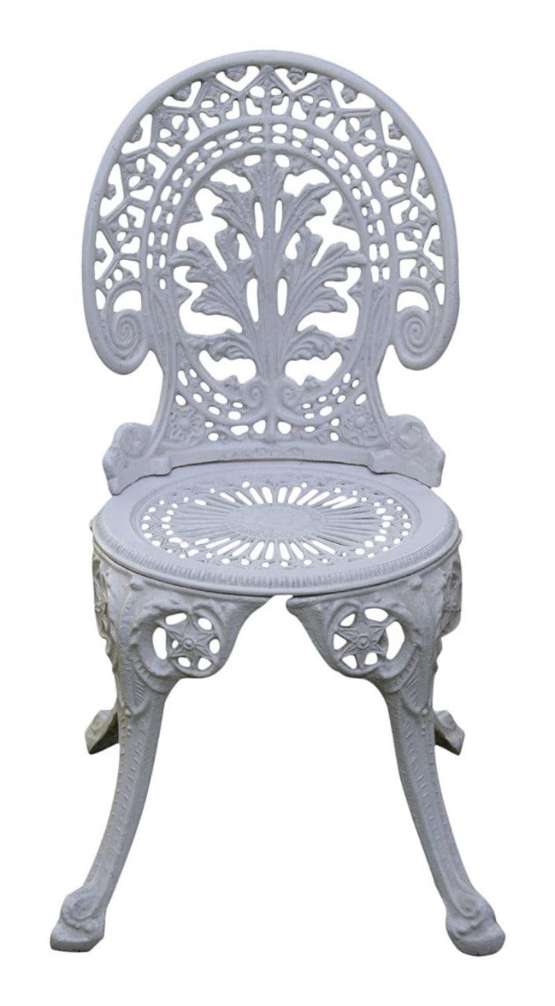 Regalia Series 1 Square Table & 4 Chairs (White) - WoodenTwist