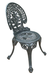 Regalia Series 1 Round Table & 4 Chairs (Grey) - WoodenTwist