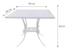 Regalia Series 1 Square Table & 2 Chairs (White) - WoodenTwist