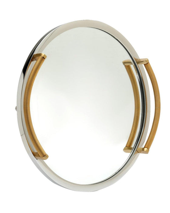 Allie Mirror Tray Set Silver Gold - WoodenTwist