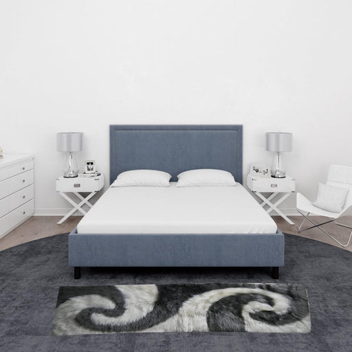 Faux Fur Runner Bath Room Mat in Mixing grey - WoodenTwist
