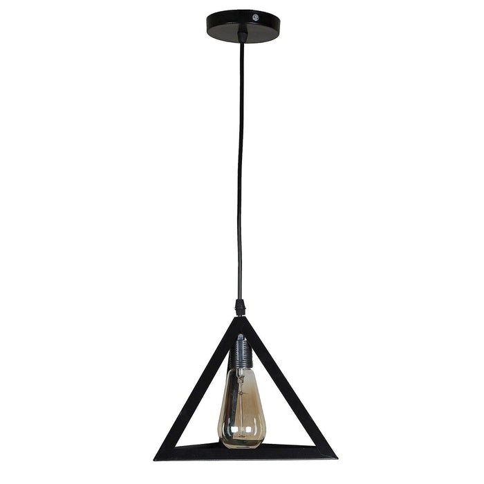 Black Iron Hanging Light - WoodenTwist