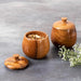 Multipurpose Wooden Small Container for Sauce Spice Pickle (Set of 2) - WoodenTwist