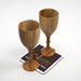 Royal Look Premium Wooden Glass In Teak Wood Set of 2 - WoodenTwist