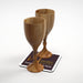Royal Look Premium Wooden Glass In Teak Wood Set of 2 - WoodenTwist