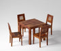 Premium Solid Teak Wood 4 Seater Dining Set - WoodenTwist