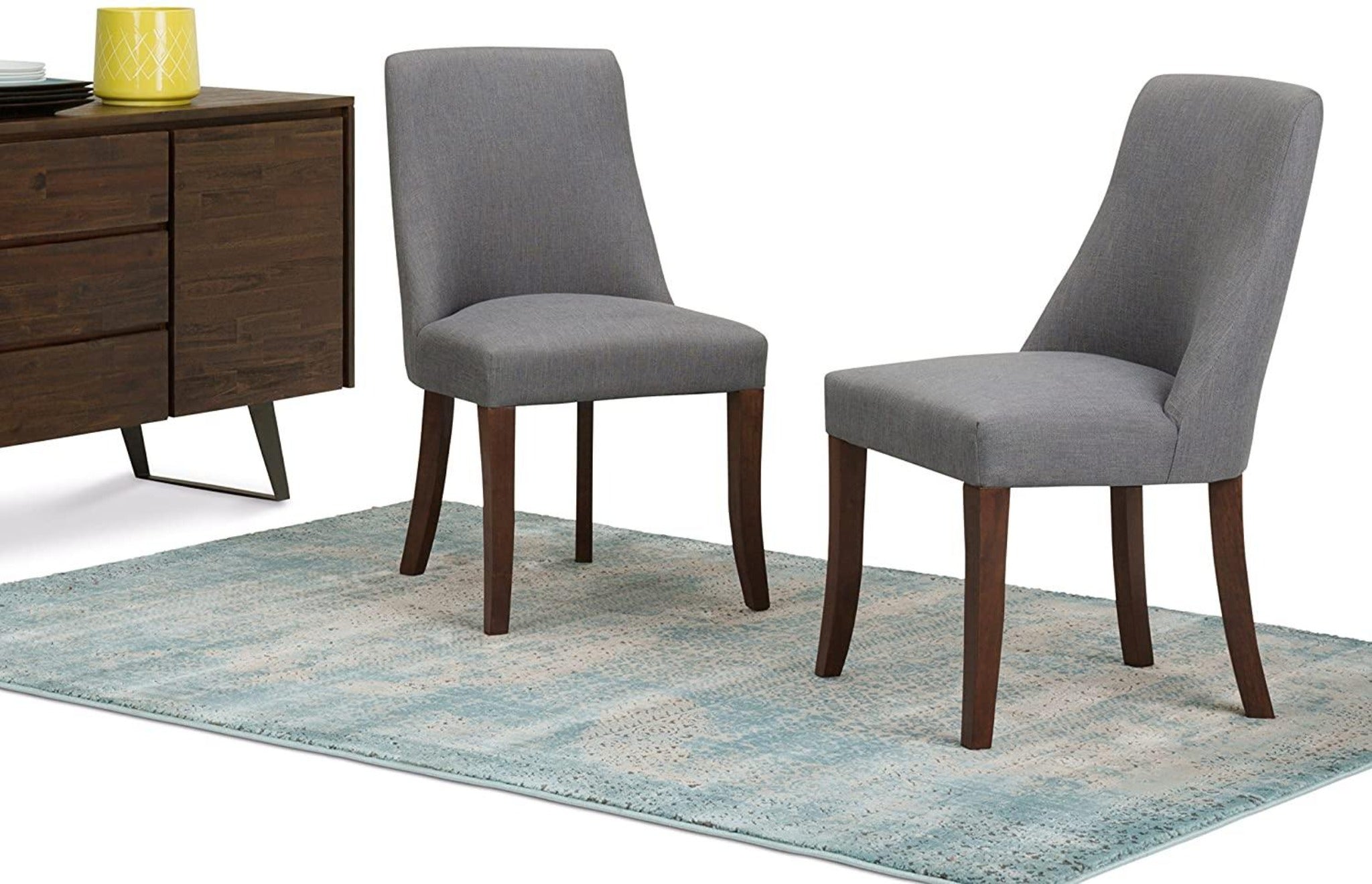 Teak wood Contemporary Dining Chairs (Set of 2) - WoodenTwist