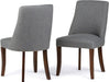 Teak wood Contemporary Dining Chairs (Set of 2) - WoodenTwist