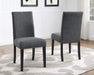 Premium Fabric Dining Chairs with Nailhead Trim (Set of 2) - WoodenTwist