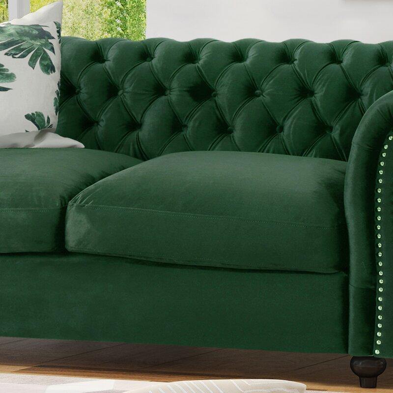 Regal Premium Flared Arm Loveseat - WoodenTwist