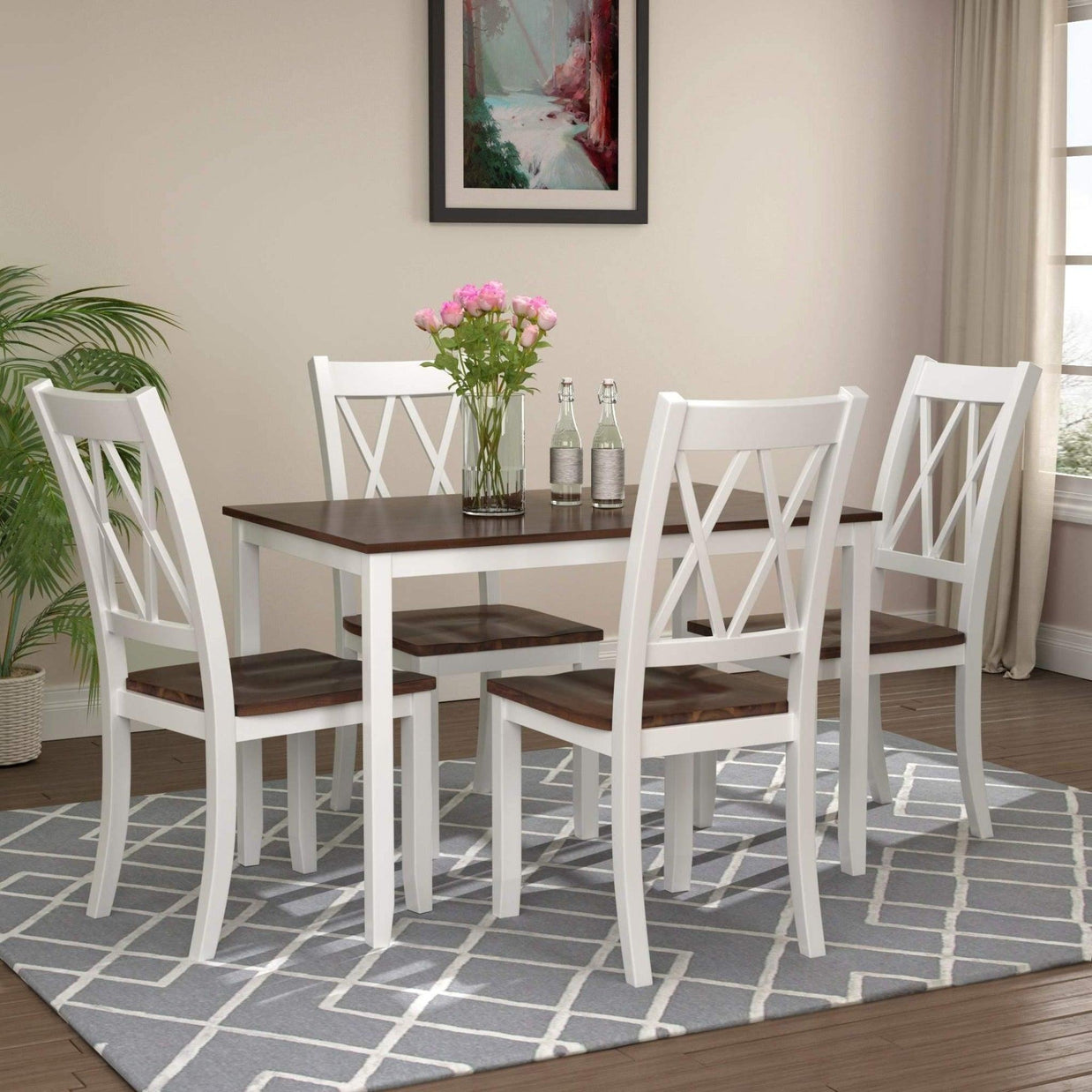 Classy 4 Seater Dining Table Set - WoodenTwist