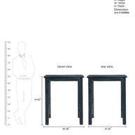 Fantasía Wooden Bar Table Set in Provincial Teak Finish - WoodenTwist