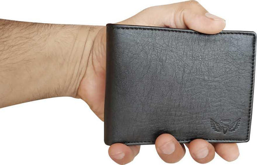 Men & Women Casual, Travel, Formal, Wallet Black Artificial Leather (10 Card Slots) - WoodenTwist