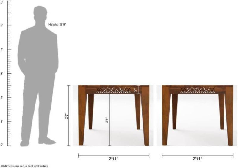 Designer Teak Wood Dining Set - WoodenTwist