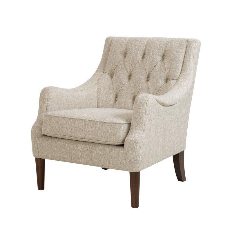 Vinger Tufted Fine Wingback Chair - WoodenTwist