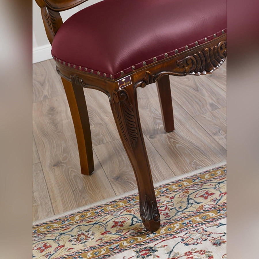 Cheery Finish with Hand-Carved Detail