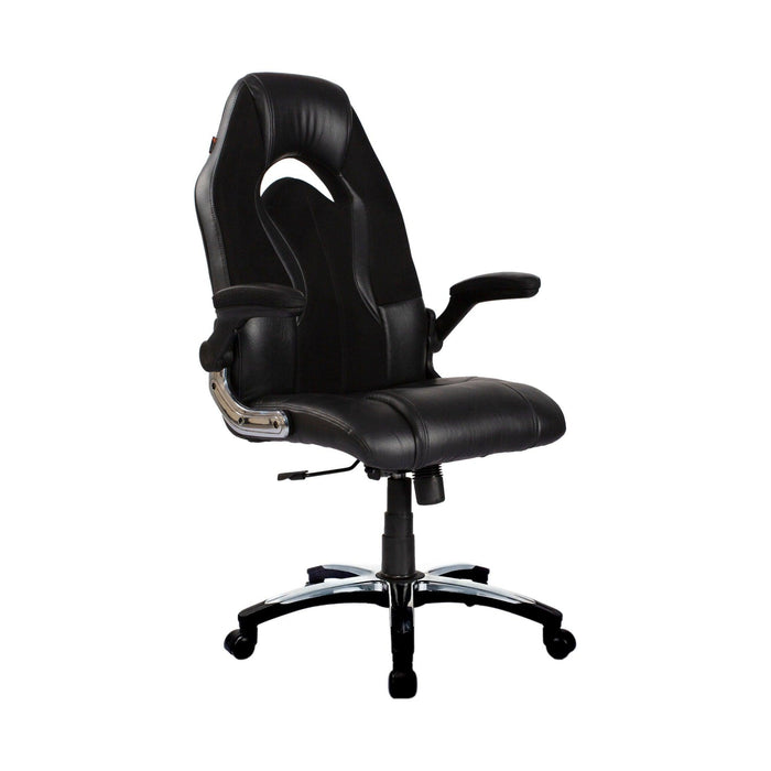 High Back Designer Gaming Chair in Black - WoodenTwist