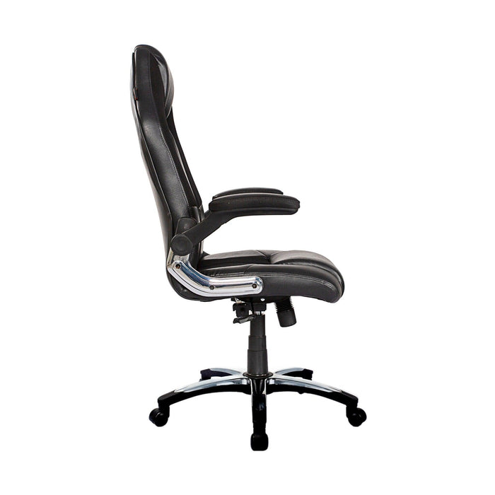 High Back Designer Gaming Chair in Black - WoodenTwist