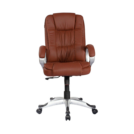 High Back Executive Chair in TAN - WoodenTwist