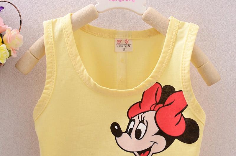 Raafi Summer Baby girls Tee With Shorts Yellow & Peach - WoodenTwist