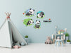 Cute & Loving Panda Teddy Wall Sticker For kids - WoodenTwist