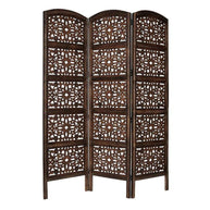 Solid Wood Room Divider in Brown Color - WoodenTwist