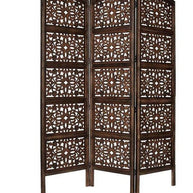 Solid Wood Room Divider in Brown Color - WoodenTwist