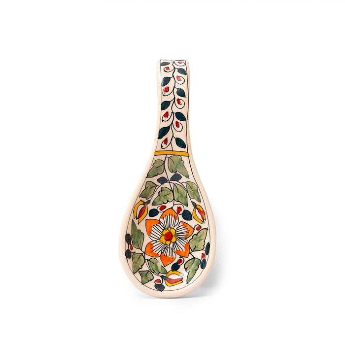 Ceramic Spoon Rest (Multicolor) 1 Pcs - WoodenTwist